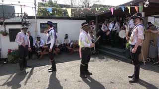 The Silurian Border Morrismen dance quotBrimfield Stick Dancequot at Bromyard Folk Festival 2023 [upl. by Fatimah507]