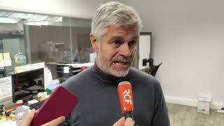 Laurent Wauquiez évoque la situation de Boissy Chaussures à Laussonne [upl. by Neelrak524]