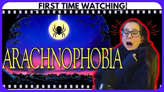 Losing my sht in ARACHNOPHOBIA😂 FIRST TIME WATCHING MOVIE REACTION [upl. by Ynoep]