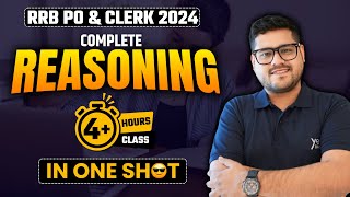 🔥 Complete Reasoning in One Shot  4 Hours  Marathon  RRB PO amp CLERK 2024  Ankush Lamba [upl. by Litta]