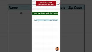 How to Split Text in Excel by Delimiter  TEXTSPLIT Function amp Text to Column shorts ytshorts [upl. by Stewart282]