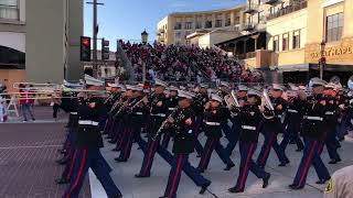 US Marines Marching Band  Rose Parade Jan 1 2022 [upl. by Fennessy949]