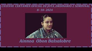 Ainnoa Obon Balsalobre  Grañen  Huesca  Certamen De Jota 2024 [upl. by Yentrac559]