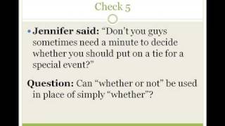 WHETHER WHETHER OR NOT  Common Mistakes in English  Part 1 [upl. by Cappello]