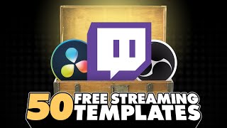 50 Free DaVinci Resolve Templates for Streamers  Alerts Overlays and More [upl. by Leia]