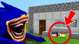 SHIN SONIC MUTANTE VS CASA 100 SECRETA NO MINECRAFT [upl. by Lirrad]