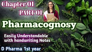 Pharmacognosy chapter 1 d pharmacy 1st year Part 01 chapter 01 Pharmacognosy Dpharma 1st year [upl. by Yme]