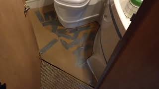 Fitting cheap carpet in Motorhome Caravan or Camper [upl. by Anilave91]