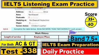 IELTS Listening Practice Test 2023 with Answers Real Exam  338 [upl. by Patman]