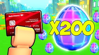 I Opened 200 Exclusive Hologram Eggs in Roblox Pet Simulator X [upl. by Ilak524]