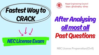 Exact Past Questions with Full Explanation  PDF Note  NEC License Exam PreparationCivil [upl. by Bac]