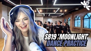 Reacting to SB19 MOONLIGHT Dance Practice  Girl React [upl. by Antonio826]