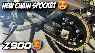 Performance Chain Spocket For Z900  Z900 Power Increased 🥵 [upl. by Nappie988]