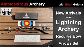 Ambidextrous Archery The Lightning Archery Recurve Bow and Arrows Set [upl. by Atneuqal997]