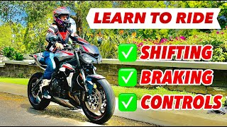 How To Ride a Motorcycle For Beginners Complete AZ Tutorial [upl. by Singband]