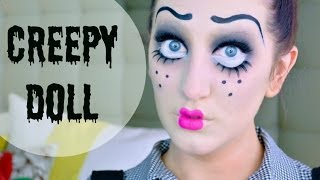 Creepy Doll  Halloween Tutorial  Megan McTaggart [upl. by Qooraf]