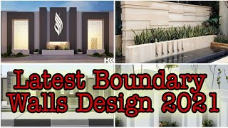 50 most beautiful modern boundary wall design  boundary wall design for house  2021 new version [upl. by Emelia502]