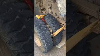 Truck life Stone removing from tyre trucks atrangicarkur trucklife ytshort shorts diwali [upl. by Blakelee]