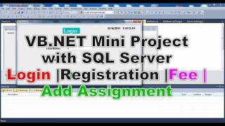 Mini Project in VBNET with SQL Server [upl. by Idalia]