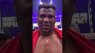 🥹 Emotional Francis Ngannou interview after defeating Renan Ferreira at battleofthegiants [upl. by Shayne]