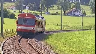 Swiss Railway Journeys  The Chemins De Fer Du Jura [upl. by Aicila534]