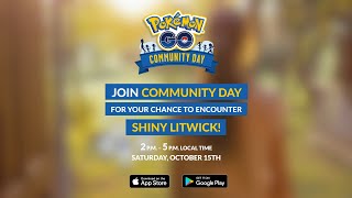 PokemonGOCommunityDay with Litwick [upl. by Ennove]