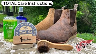 Complete Care Guide for Red Wing Chelsea Boots in Hawthorne Muleskinner Roughout Leather [upl. by Pyszka]