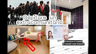 Ospitare un extracomunitario Dichiarazione di ospitalità 2021casa tua [upl. by Barncard]