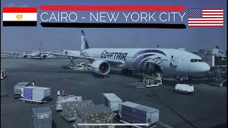 TRIPREPORT  Egypt Air ECONOMY  Boeing 777300ER  Cairo  NYC [upl. by Franciscka]