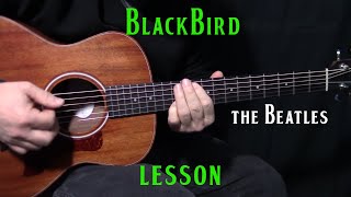 how to play Blackbird by The BeatlesPaul McCartney  acoustic guitar lesson [upl. by Leinahtam]