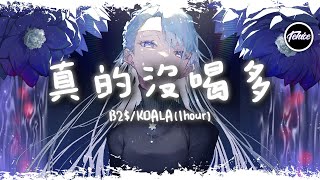 B2KOALA  真的没喝多【一小時版本】「前天見面的女孩都說我有個好身體 ，過了那麼久我才知道酒精是我生命」【動態歌詞】♪ [upl. by Eelyrehc893]