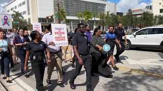 Raising Voices Miamis Awareness Walk Against Domestic Violence [upl. by Pepita]