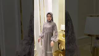 Claretta Dress 💖dresslebaran dresscantik dressmewah dresselegant dresshariraya dresskondangan [upl. by Aidnic]