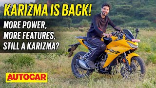 Hero Karizma XMR review  More power more features still a Karizma  First Ride  Autocar India [upl. by Smaoht914]