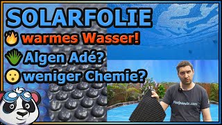 Pool Solarfolie und Solarplane  Pflicht für 🔥warmes und besseres  😲Wasser💦 [upl. by Etselec]