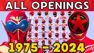 Super Sentai All Openings 1975  2024 [upl. by Enelhtac]