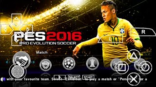 PES 2016 MOD TEXTURA CÂMERA PS3 PARA PPSSPP [upl. by Elockcin]