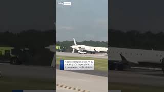 Delta plane loses tail in collision [upl. by Haret]