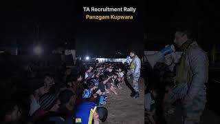 🔥 TA Army Recruitment Rally at Panzgam Kupwara 🇮🇳 motivationalvideo shorts attitude 💪 [upl. by Sulrac]