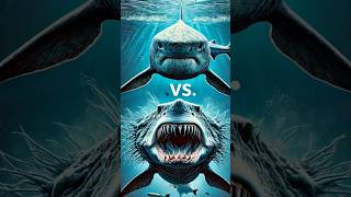 Megalodon vs White shark vs Octopus CreaturesTuna Squid Anglerfish Catfish Clownfish Toadfish [upl. by Ardnalahs]