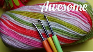 Learn This Most Beautiful TUNISIAN crochet stitch💥 Very fast pattern Ideal for blanket scarf bag [upl. by Baptiste60]