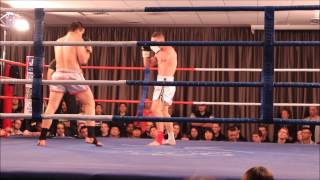 Australian Kickboxing muay thai title fight Knockout KO [upl. by Arlynne]