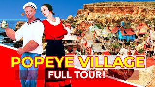 POPEYE VILLAGE MALTA  Full Tour of Popeye Village Mellieha Malta  Filming Location Virtual Walk [upl. by Noscire]