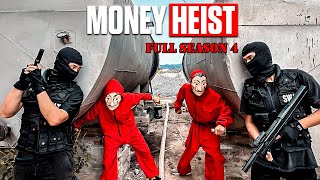 MONEY HEIST vs POLICE in REAL LIFE ll PARKOUR POV MOVIE FULL SEASON 4 Epic Parkour Pov Chase [upl. by Ezeerb]