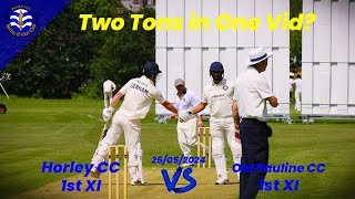 Record 190 run partnership in a batting masterclass 4K Cricket Highlights Horley v Old Pauline CC [upl. by Brina]