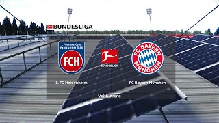 Heidenheim vs Bayern Munich  VoithArena  202324 Bundesliga  PES 2021 [upl. by Ecidna242]