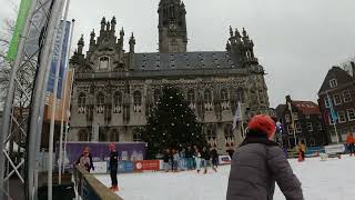 Christmas market city walk in Middelburg Netherlands [upl. by Selinda187]