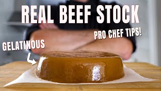 Brown Beef Stock Like a Pro Chef [upl. by Ettezzus275]