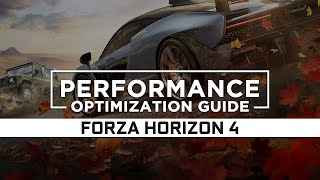 Forza Horizon 4  How to ReduceFix Lag and Boost amp Improve Performance [upl. by Nyleaj]