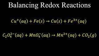 Balancing Redox Reactions  Chemistry [upl. by Drofnelg]